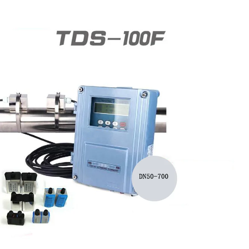 

Fixed ultrasonic flow meter TDS-100F with M2 (DN50-700mm) wall-mount Outside the clip-on flowmeter