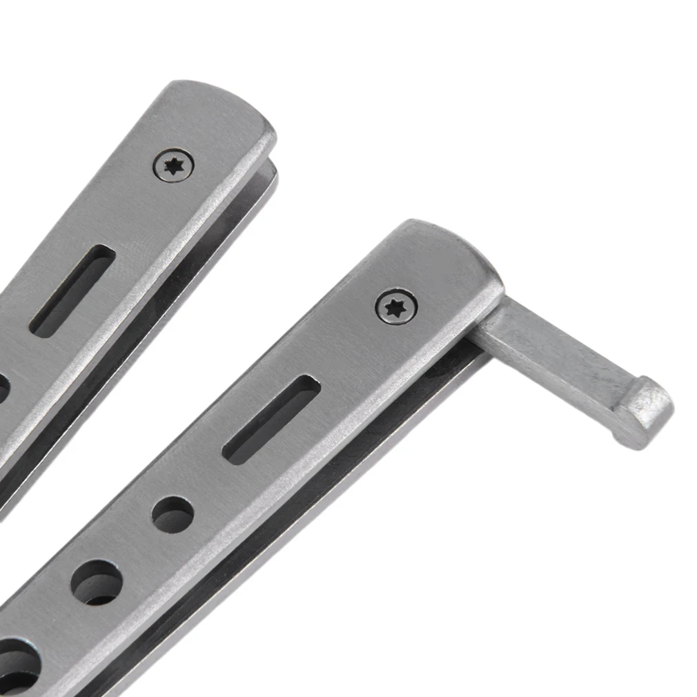 Professional Salon Stainless Steel Folding Practice Training Butterfly Style Knife Comb Styling Tools Cool hair styling