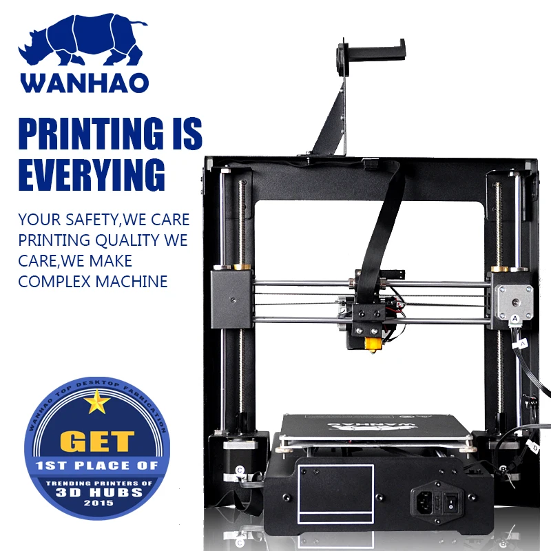 ^Cheap Wanhao Touch Screen Smart Duplicator I3 Plus 3D printer Printing size: 200*200*180mm