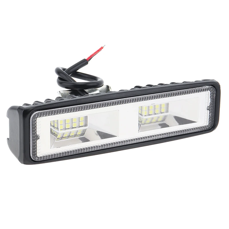 

12V-24V 6" Motorcycle Forklift Truck Working Light Lamp Car Boat Driving Fog 16LED 48W Working Light Bar For Offroad ATV