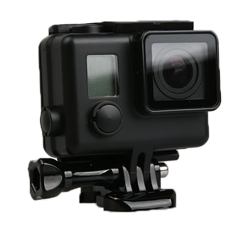 Черный водонепроницаемый чехол King Kong для подводного дайвинга защитный GoPro Hero 3 + 4