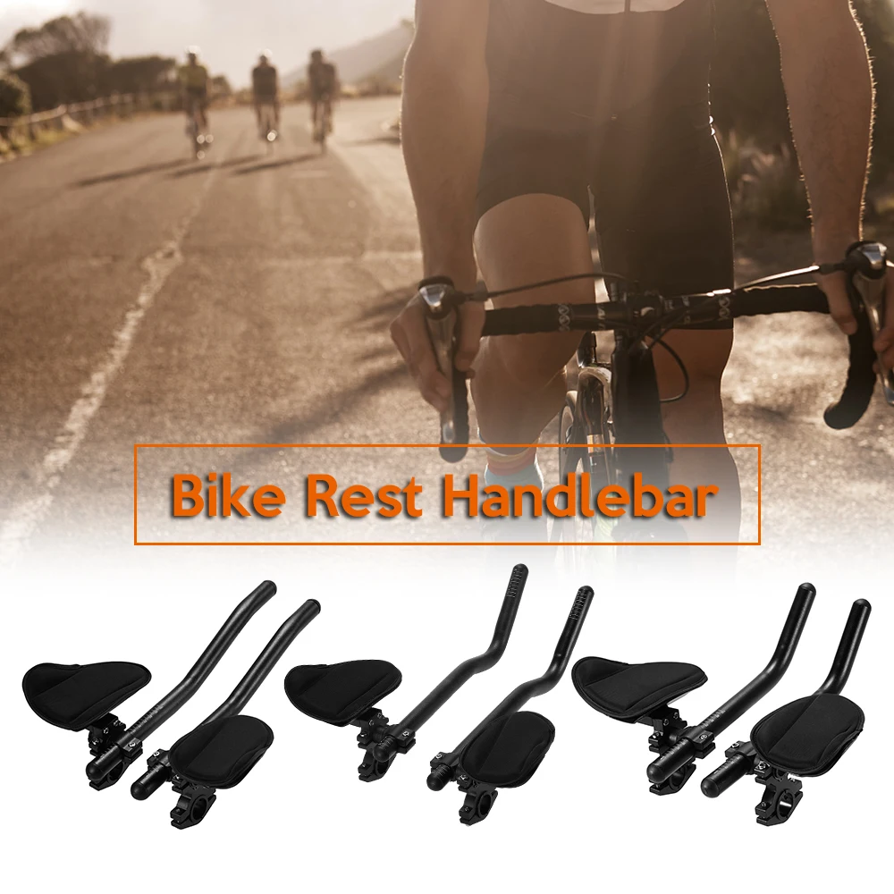 Bicycle Handlebar Rest Cycling Bike Rest Handlebar Aero Bar Bicycle Relaxation Handle Bar Triathlon MTB Road Bike Arm Rest Aerobar