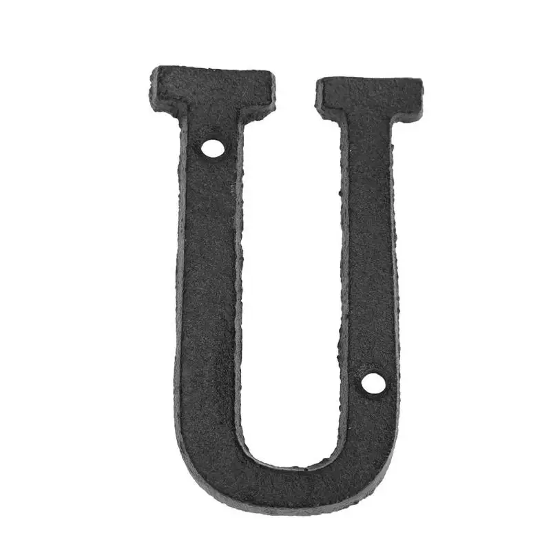 Металлические буквы знак на дом чугунные A-Z Алфавит дверная пластина DIY Кафе Магазин дверная пластина для домашнего декора стен вечерние Указатели направления