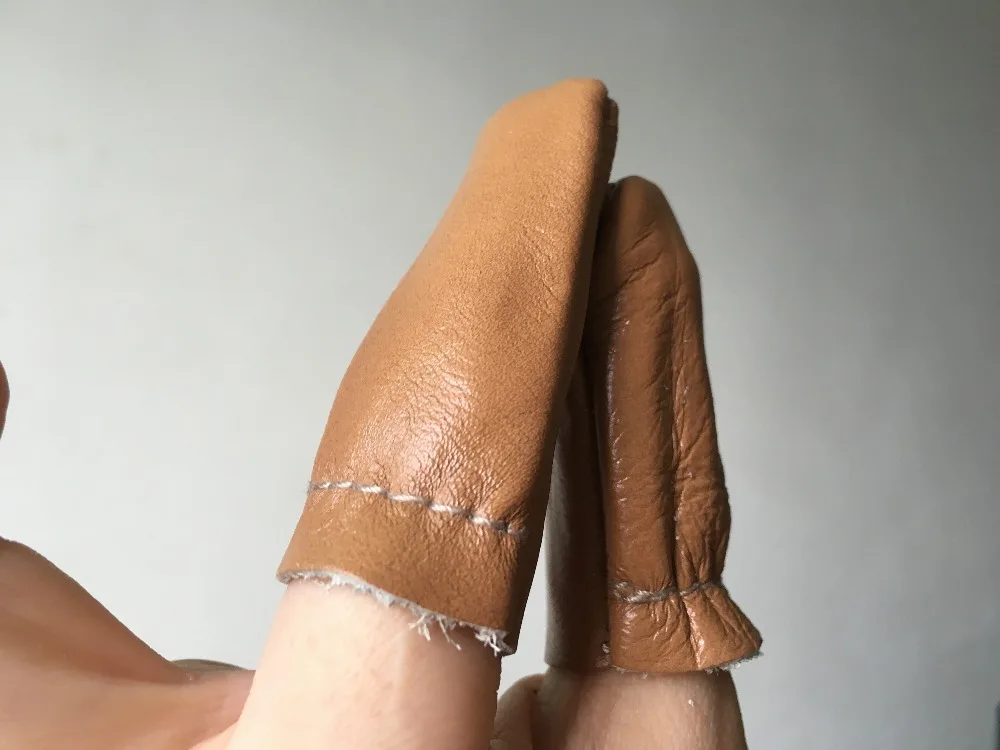 1 пара игловаляющих наперсток из искусственной кожи защитные для пальцев