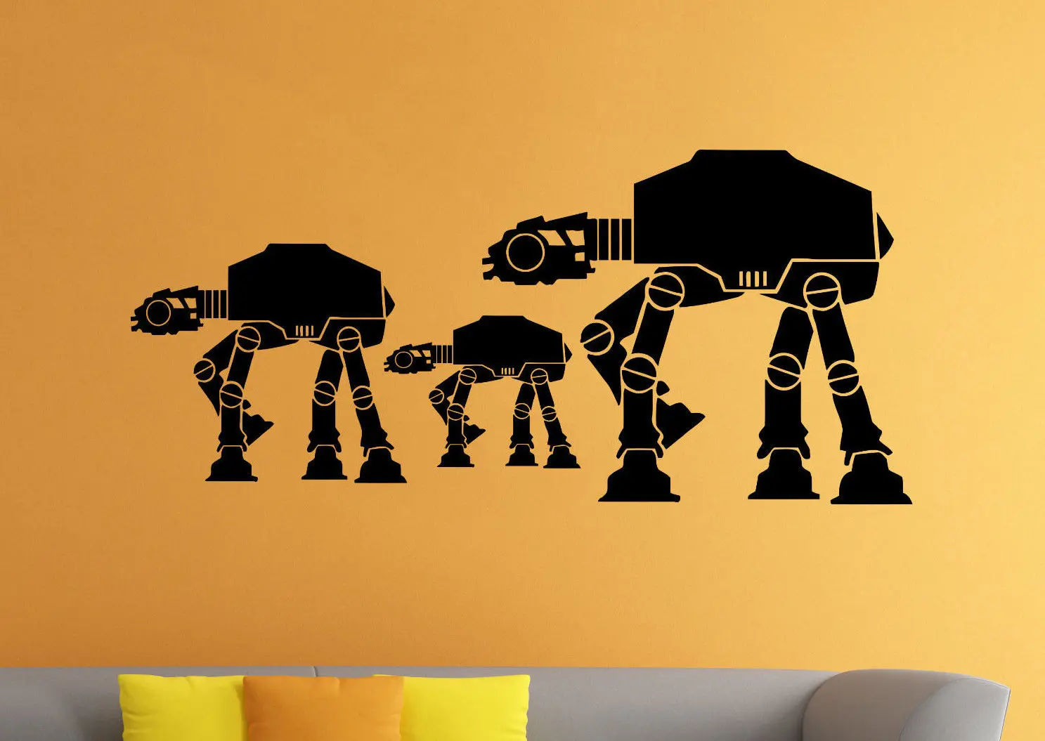 O003 AT AT Walker Wall Decal Star Wars Universe Vinyl Sticker Wall