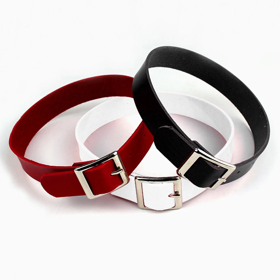 

1Pcs Choker Necklaces Women Black PU Leather Chain Short Collares Fashion Jewelry Crown Peace Gothic 90's Steampunk