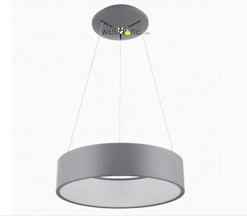 Современный D450mm круглый круг подвесной светильник 28 Вт led столовая кухонный подвесной светильник бытовой подвесной светильник люстра