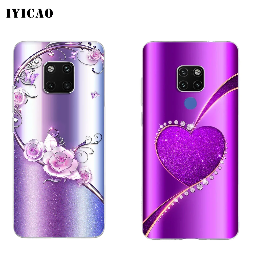 IYICAO Мягкий силиконовый чехол для телефона Huawei Mate 10 20 Lite Pro Nova 2 2i 3 3i 4 из ТПУ со