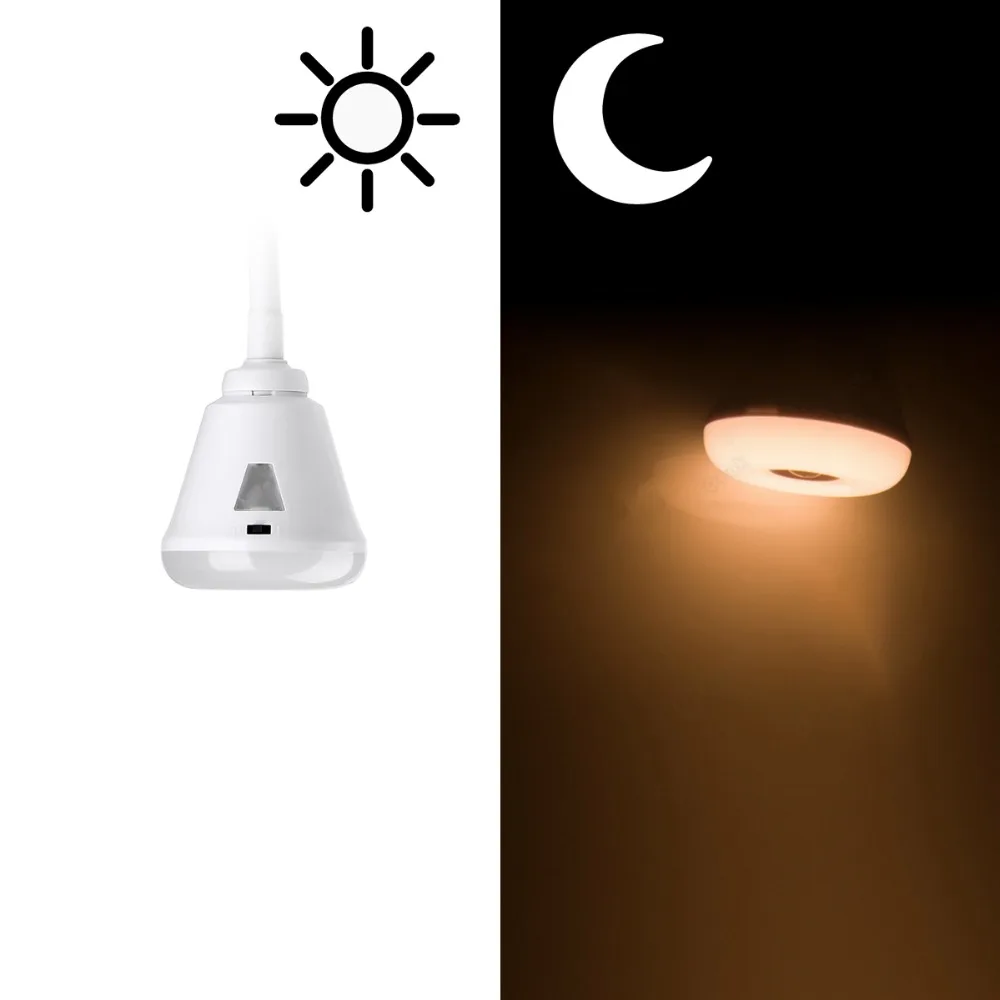 SuperNight 6W E27 LED Night Light 2 in 1 360 Degree Rotation PIR Motion Sensor Lamp Aisle Wardrobe Stairs Garage Decor Lamp Warm (8)
