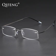 QIFENG очки для чтения Для мужчин Для женщин Сверхлегкий без оправы диоптрии пресбиопические очки, мужские очки, солнцезащитные очки+ 1,0+ 1,5+ 2,0+ 2,5+ 3,0+ 3,5 QF276