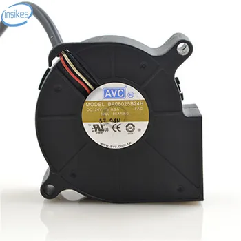 

BA06025B24H Barbecue Grill Turbine Centrifugal Blower Cooling Fan DC 24V 0.3A 6025 60*60*25mm 6CM 3 Wires