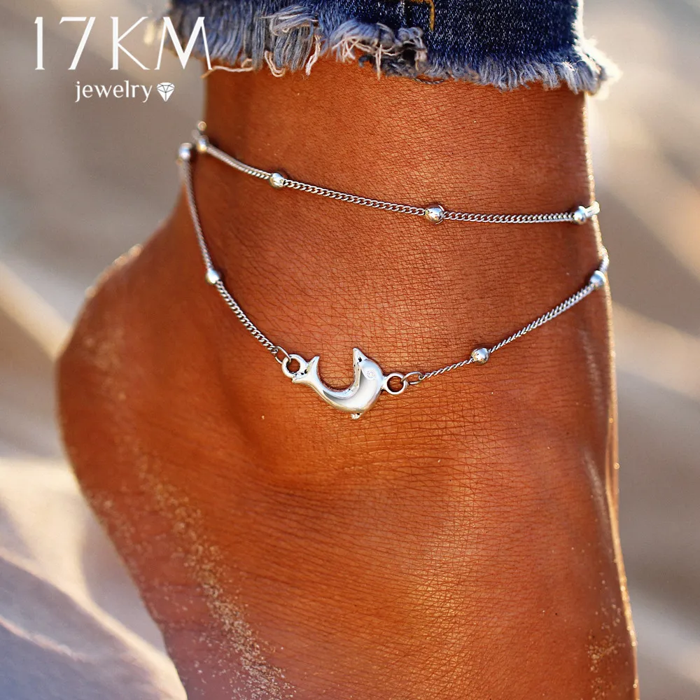 17KM Fashion Multi Layer Anklet Beads Anklets For Women 2018 New Boho Leg Jewelry Silver Color Bracelet Handmade Sandals Gift 17KM Fashion Multi Layer Anklet Beads Anklets For Women 2018 New Boho Leg Jewelry Silver Color Bracelet Handmade Sandals Gift
