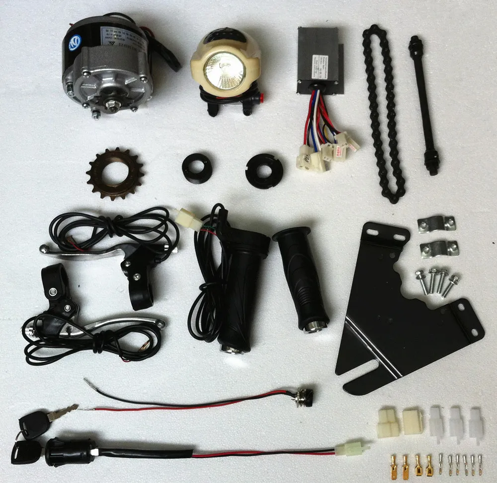 DC 36V 250W brush motor, DIY 22" 28" electric bicycle kit , electric