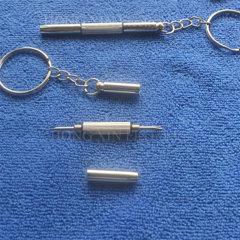 3PCS 3in1 Eyeglass Screwdriver+1Tweezer Sunglass Watch Repair Kit with Keychain Portable Screwdriver Hand Tools