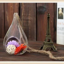 1 шт. стиль Висячие стеклянные вазы потолочные капли шар в форме воды Цветочная ваза прозрачные Вазы Свадебные украшения