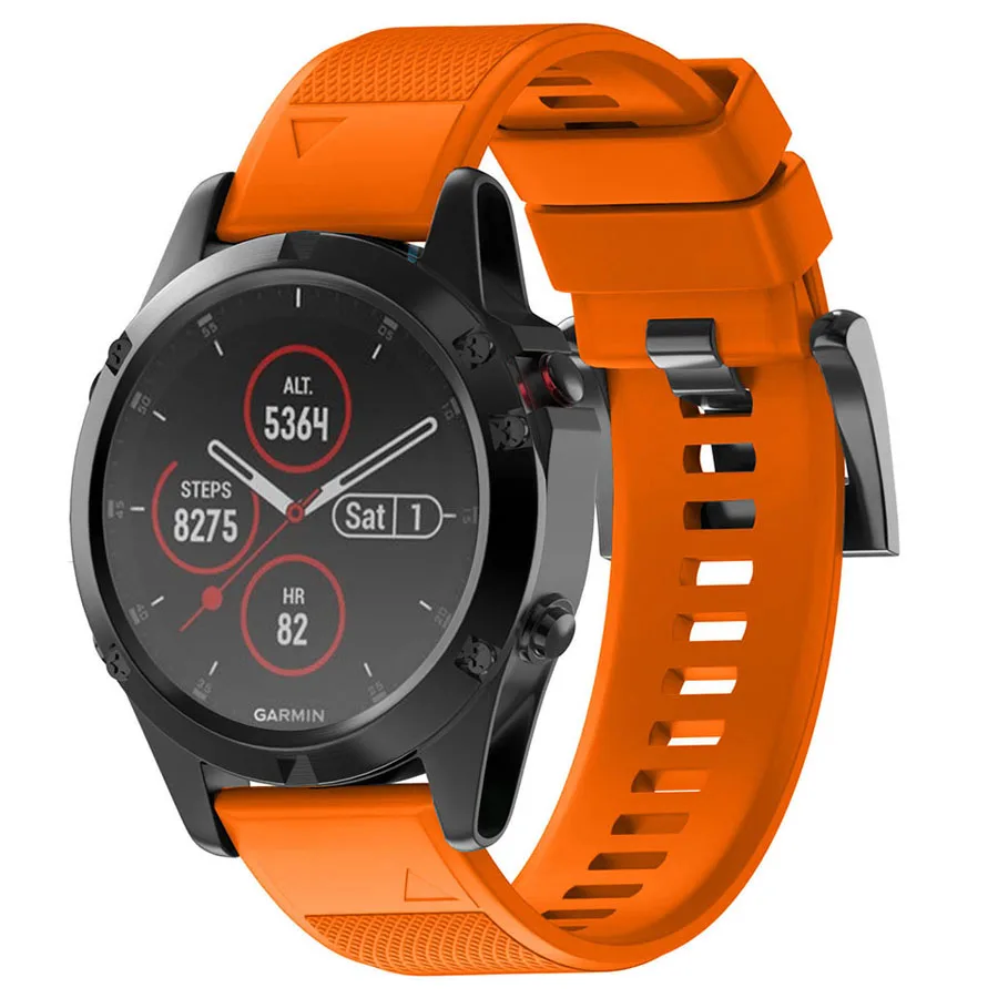 22 26 мм Quick Release EasyFit силиконовый ремешок для часов Ремешок для Garmin Fenix 5X5 5 Plus 3 3HR S60 D2 Mk1 Tactix Bravo ремешок для часов