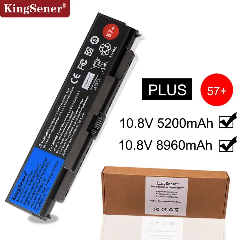 Цена KingSener ноутбука Батарея для lenovo ThinkPad T440P T540P W540 W541 L440 L540 45N1144 45N1145 45N1148 45N1159 45N1158 45N1160 57 +