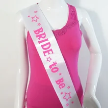 Белый, с надписью "BRIDE To Be" Письмо плечевой ремень для невесты, свадебное аксессуары подходят Платья для вечеринок особых событий