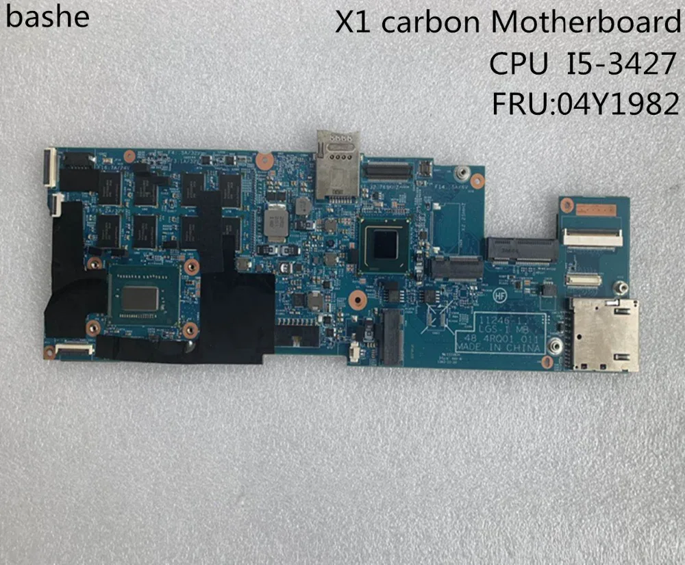 

Lenovo x1C carbon motherboard FRU:04Y1982 CPU I5-3427 notebook motherboard full test free delivery