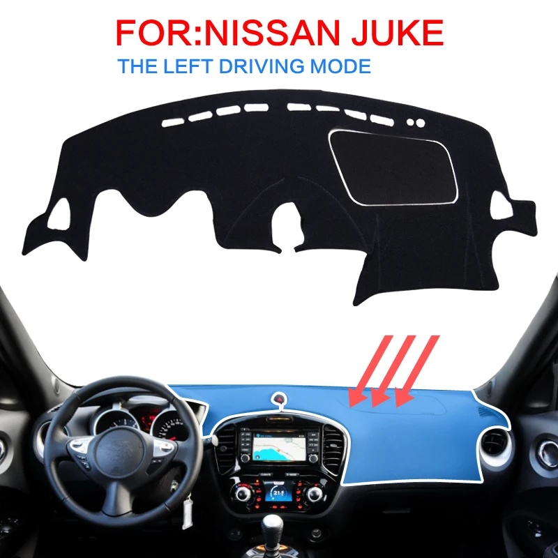 smabee Dash Mat For For NISSAN JUKE nismo s sl sv Dashmat Black Carpet