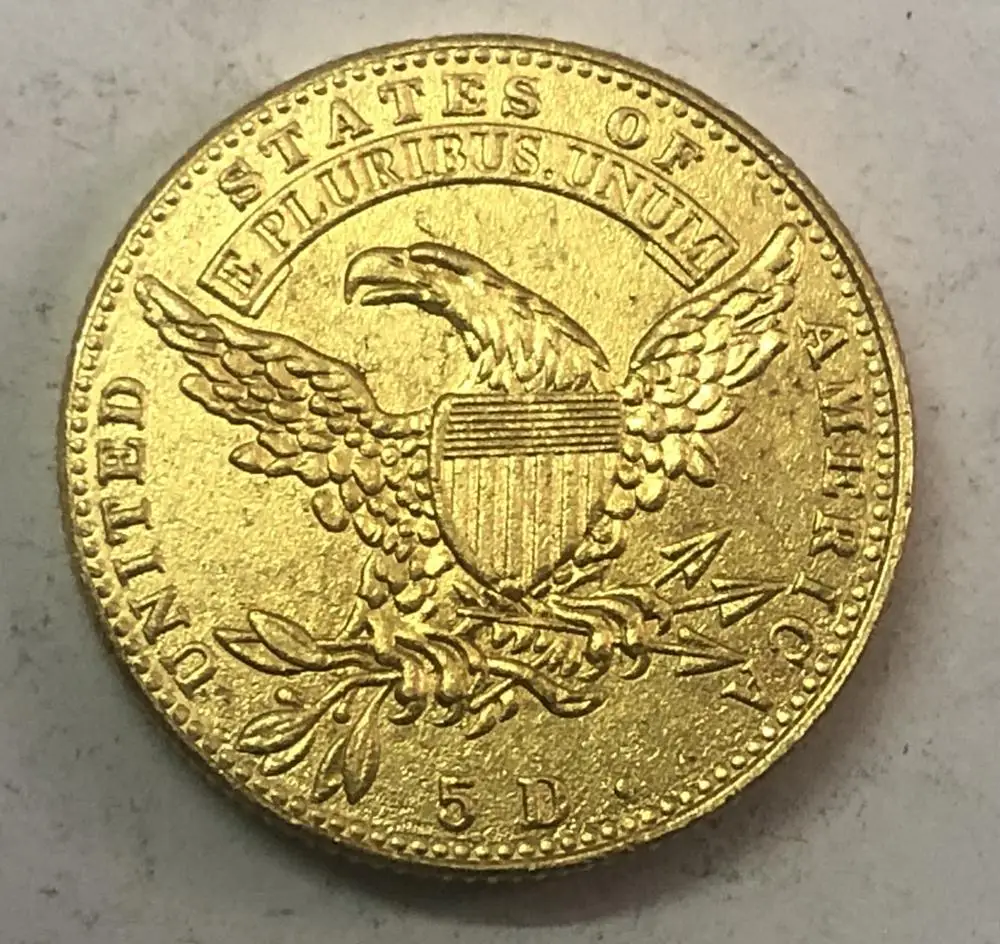 5$ США золото копия