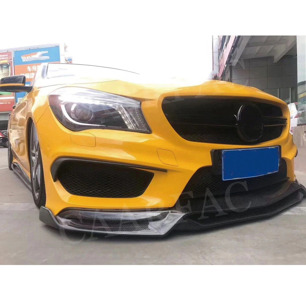 Передний спойлер для губ из углеродного волокна щитки Benz CLA Class W117 CLA180 CLA200 CLA250 CLA45