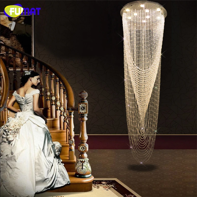 Люстра FUMAT светодиодная K9|stair chandelier|chandelier modernlight chandelier |
