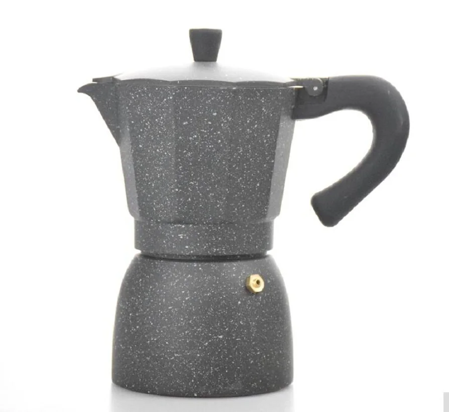 Free Shipping Spotted Aluminum Spots Coffee Moka Pot Spot pot 6Cups in