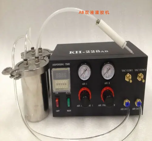 Новые полуавтоматическая цифровой клеераздаточное дозирования для клея AB эпоксидная смола 220 В Высокое Качество NE