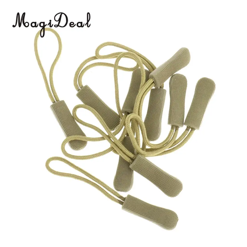 Jfory 20Pcs Non-slip Zipper Pulls Cord Rope Ends Lock Zip Clip Buckle for Backpacks, Jackets, Luggage, Purses and Handbags