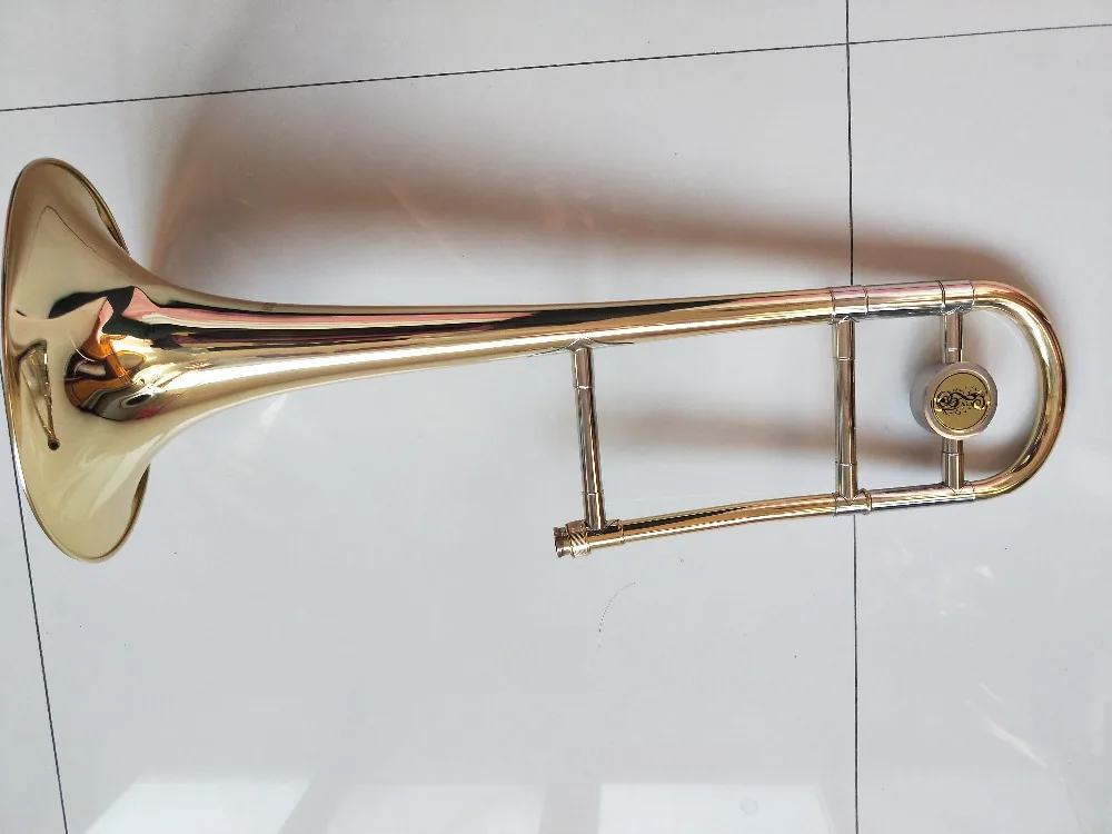Professional performance grade brass imported tenor slide trombone