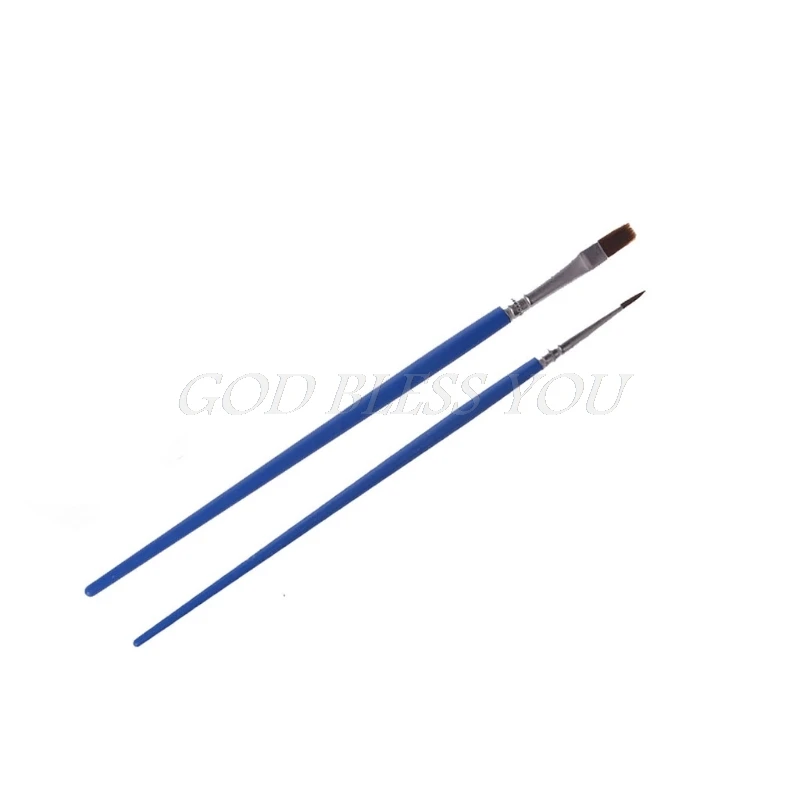 

2pcs/set Nylon Hair Artist Paint Brush Acrylic Watercolor Oil Painting Drawing