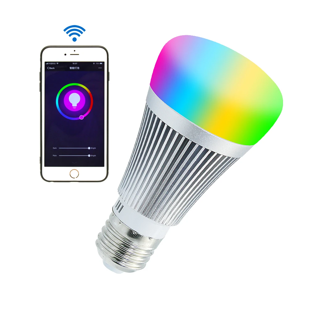 ANBLUB 7W E27 RGB LED Smart Wifi Light Bulbs 2.4G Wireless APP Contronl RGBW Color Changing