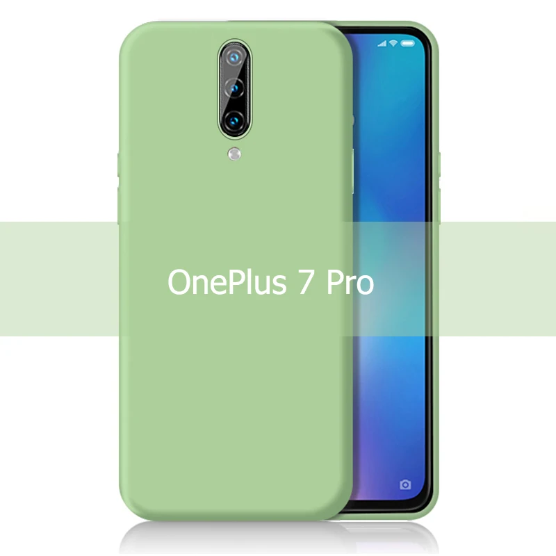 KEYSION Liquid Silicone Phone Case For OnePlus 7 Pro 1+7 Shockproof Coque Rubber Soft Cover One Plus 6 6T 1+7P | Мобильные телефоны