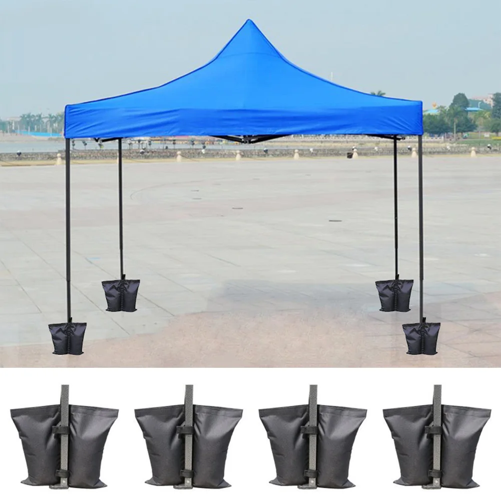 Água de Fixação Acampamento ao ar Pçs à Prova Dwaterproof Oxford Toldo Tenda Suporte Livre Guarda-chuva Pés Instantâneos Sun Abrigo Ponderada Bolsa Areia Titular 4 6 Acessórios para barraca