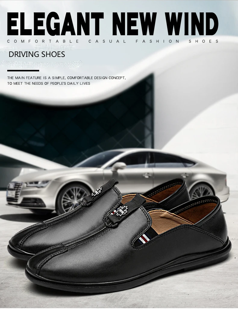 Новые мужские туфли повседневные натуральная кожа Лоферы человек белый черный скольжения на обуви для мужчин большой размер 12 обувь для вождения для мужчин горячая распродажа