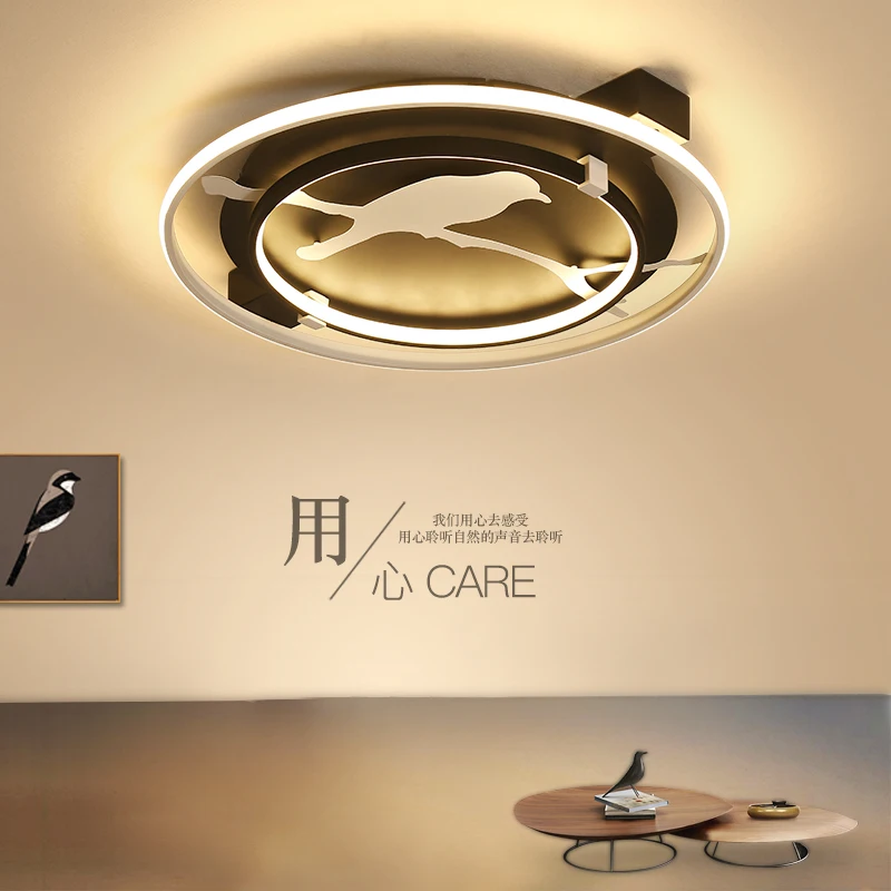 

VEIHAO Creative circular modern led dimmable living room ceiling lights bedroom balcony ceiling lamp restaurant bar indoor lamps