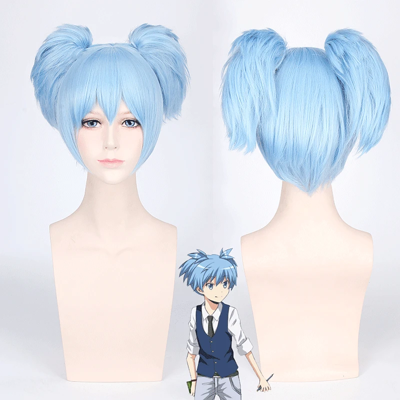 

Anime Assassination Classroom Cosplay Wig Shiota Nagisa Cosplay Costume Role Wig Halloween Carnival Party Wig Costumes Props