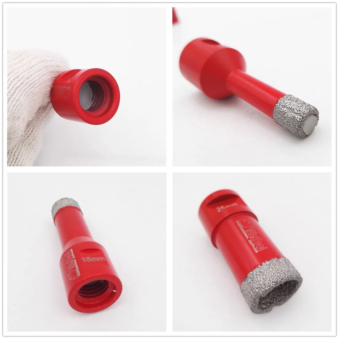 DIATOOL 1pc M14 Vacuum Brazed Diamond Drilling Core Bit Stone Drill Bit Diamond Drill Bit Diamond Hole Saw Drilling Bit Bell Saw