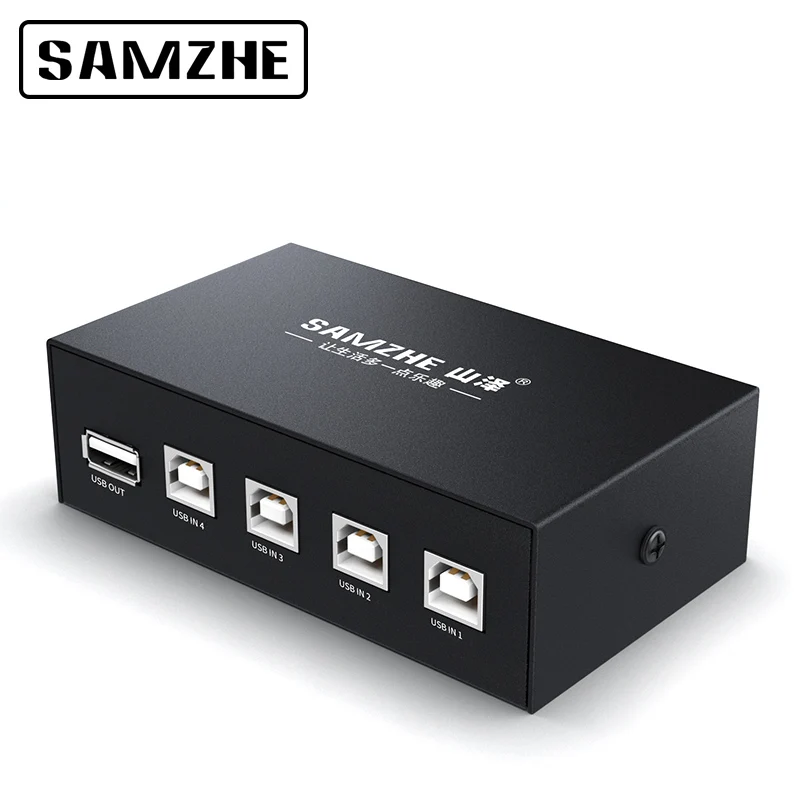 

SAMZHE KVM Switch Printer Switcher 4/2 Pcs Sharing 1 device for Paper Printing