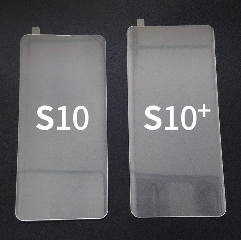 3D УФ нано жидкий экран протектор для samsung Galaxy S10 Plus Note10 5G A50 закаленное стекло полный клей экран отпечатков пальцев разблокировка