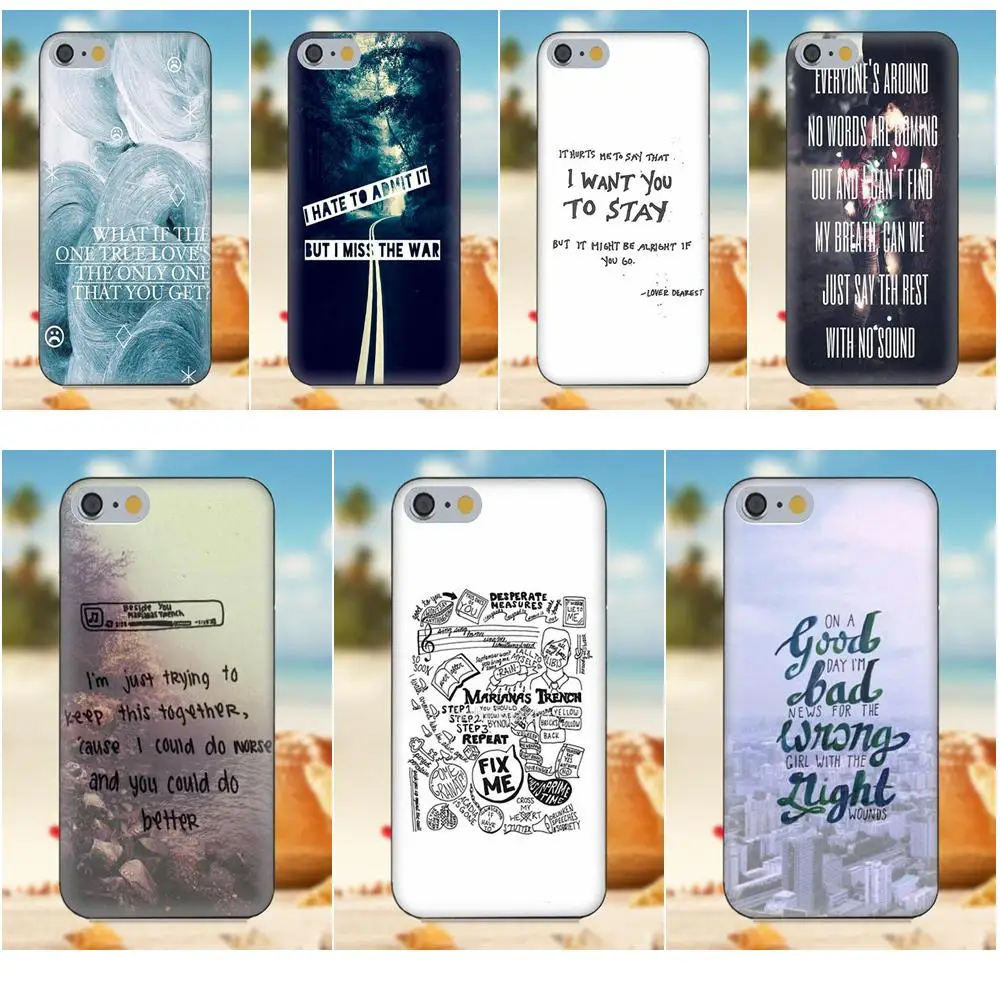 Soft TPU New Style Unique For Huawei G8 Honor 5C 5X 6 6X 7 8 9 Y5II Mate P8 P9 P10 P20 Lite Plus 2017 Marianas Trench Lyrics | Мобильные