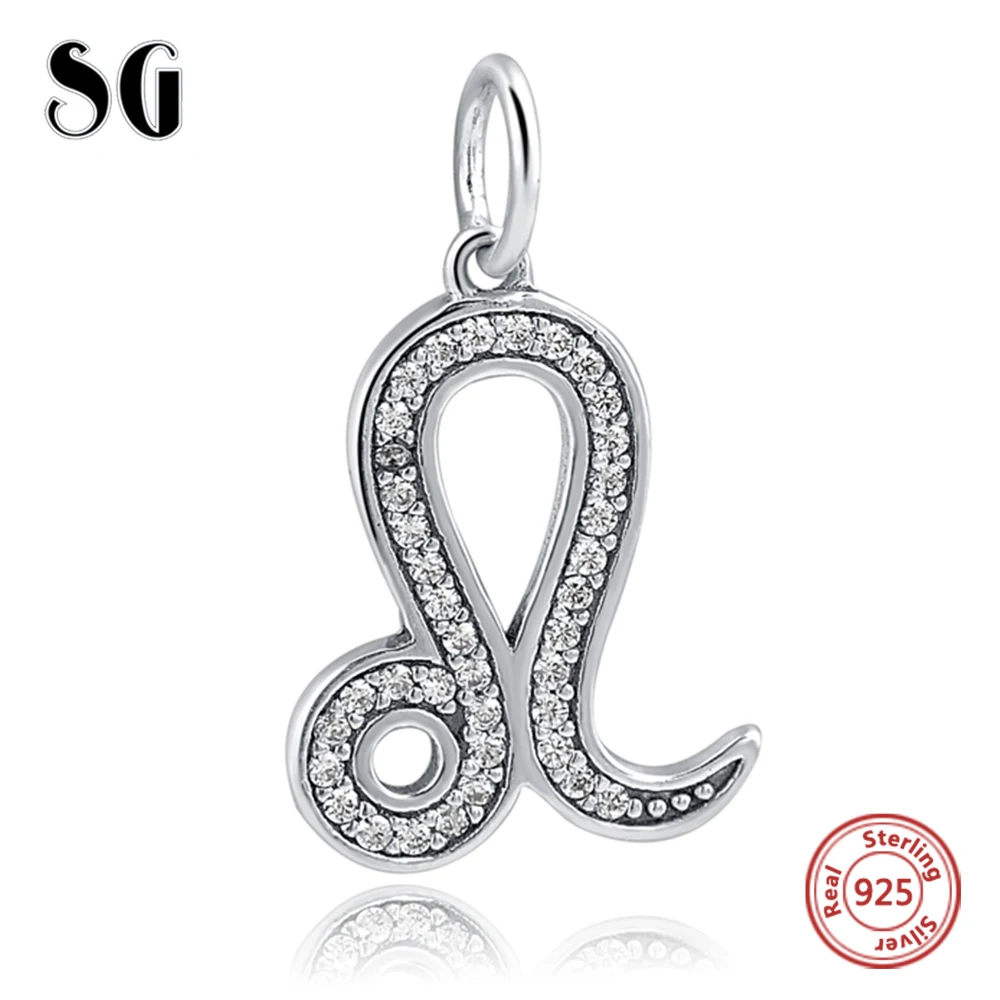 

Silver Galaxy Constellation Leo with CZ Pattern Beads For Women Fit European Bracelet Charms Silver 925 Original Fashion Jewelry