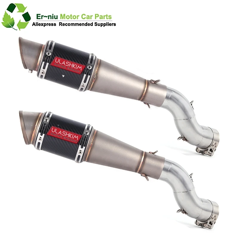 

Motorcycle Full System Exhaust Escape Slip-On For kawasaki Ninja 900 Z900 Modified Middle Link Pipe