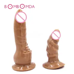Большой реалистичный фаллоимитатор пенис искусственный петух присоске Стимуляция клитора Секс игрушки для женщин реальный член женский