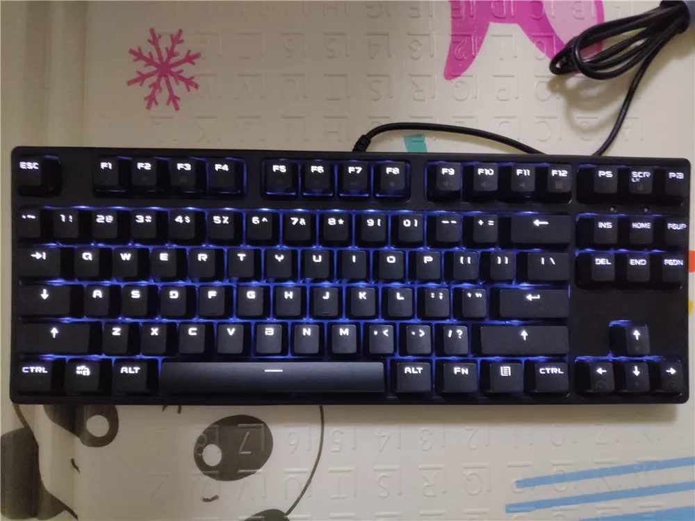 RK tenkeyless TKL Черный 87 Механическая клавиатура Вишневый коричневый синий переключатели rk87 игровая клавиатура Белый светодиодный NKRO с подсветкой