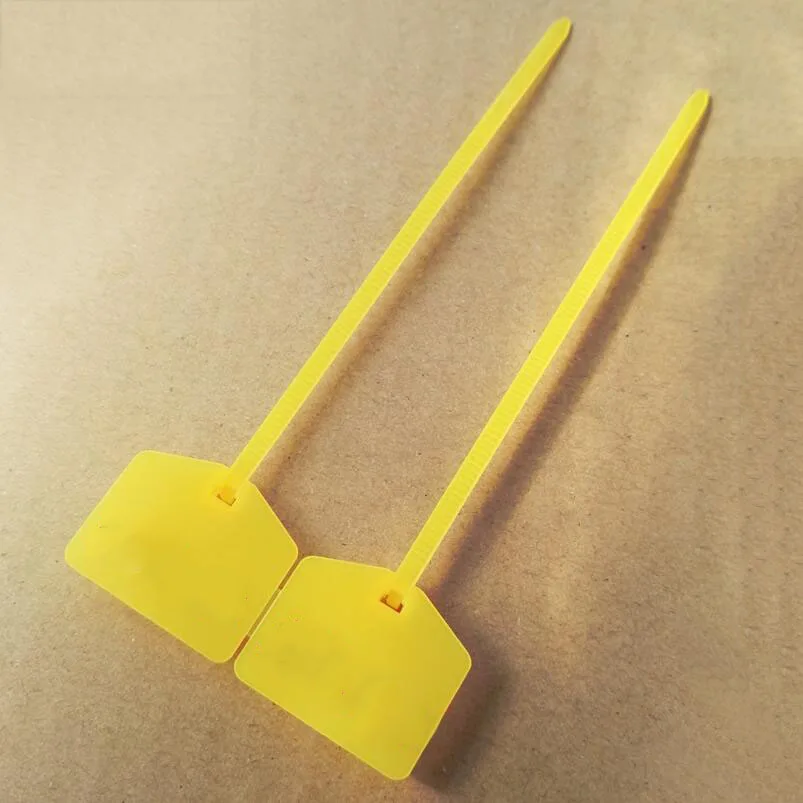 

Cable Tie with numbered label wire cord tie network label 3*160MM yellow 500PCS