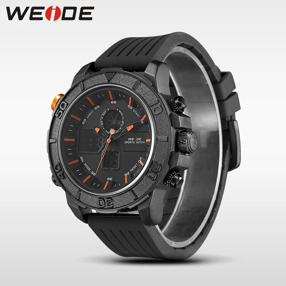 Weide подлинные роскошные кварцевые спортивные relogio цифровые saat мужские часы