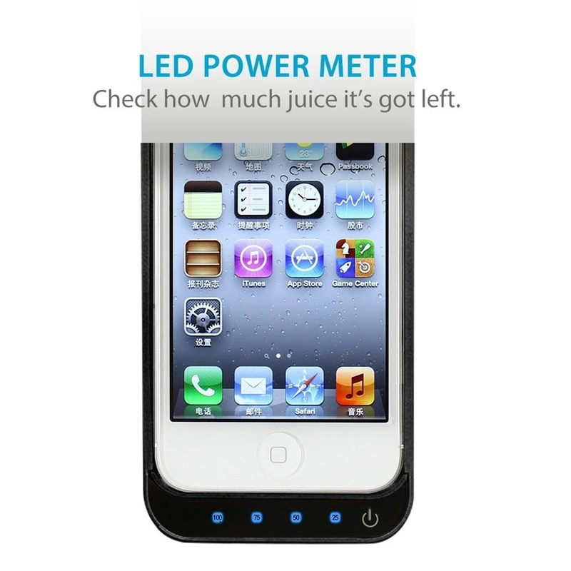 Protective Cover High Capacity 4200mAh Battery Case for iPhone 5 5C 5S SE Portable Charger Backup External Power Bank