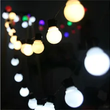 20 светодиодный Глобус гирлянда вечерние шар гирлянда свет светодиодный Рождественские огни подключаемый Сказочный свет Свадьба Сад Подвеска для вечеринок Гирлянда